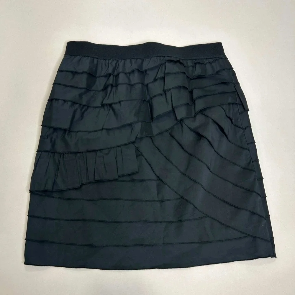 BCBGMaxAzria tiered ruffle